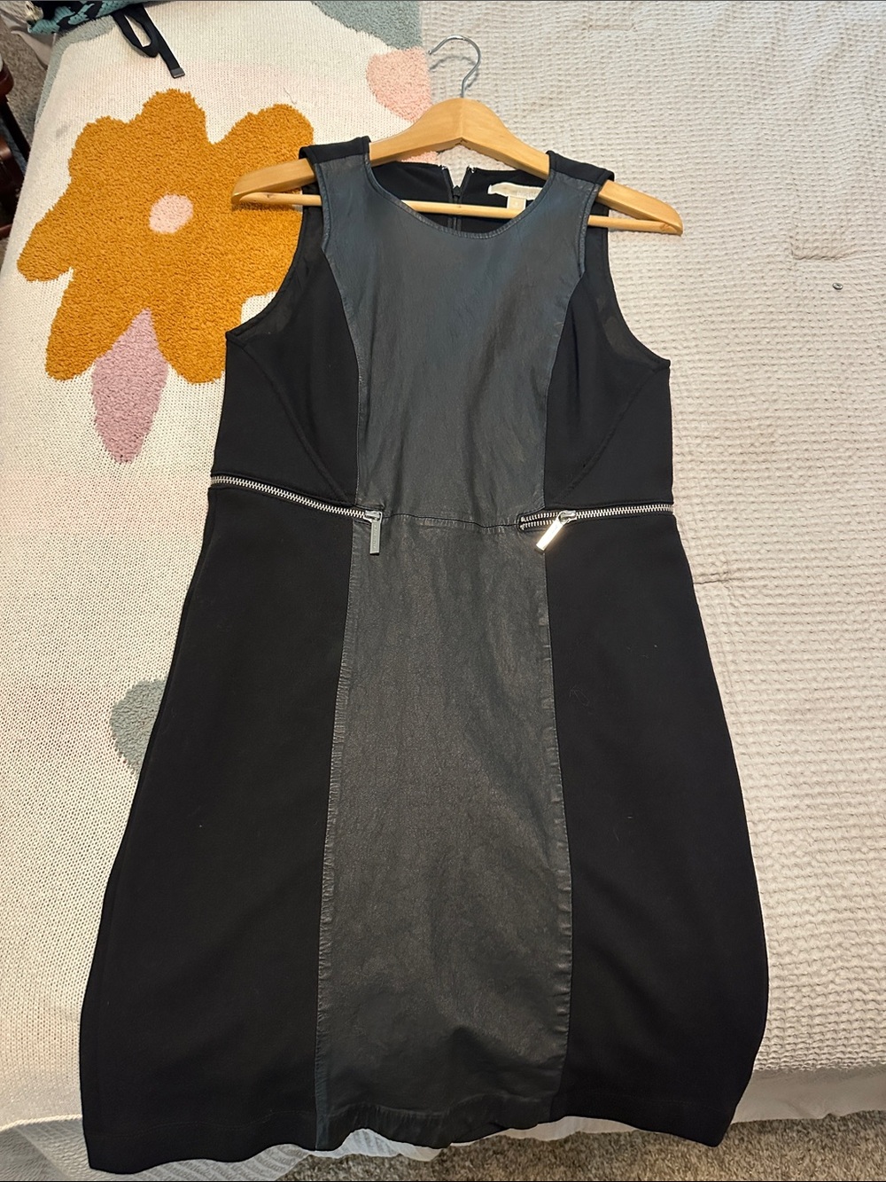 MICHAEL Michael Kors Black Paneled Sleeveless Dress